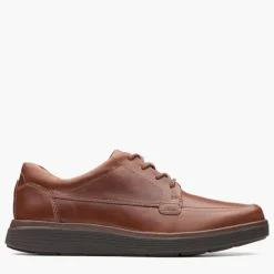 Clarks Herren Un Abode Ease Schuhe Dark Tan Leather