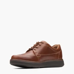 Clarks Herren Un Abode Ease Schuhe Dark Tan Leather