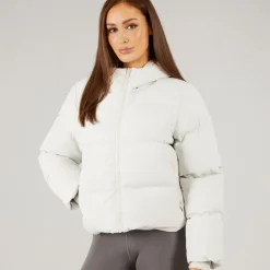 Closure London Damen Storm Manschette Kurze Steppjacke Stein
