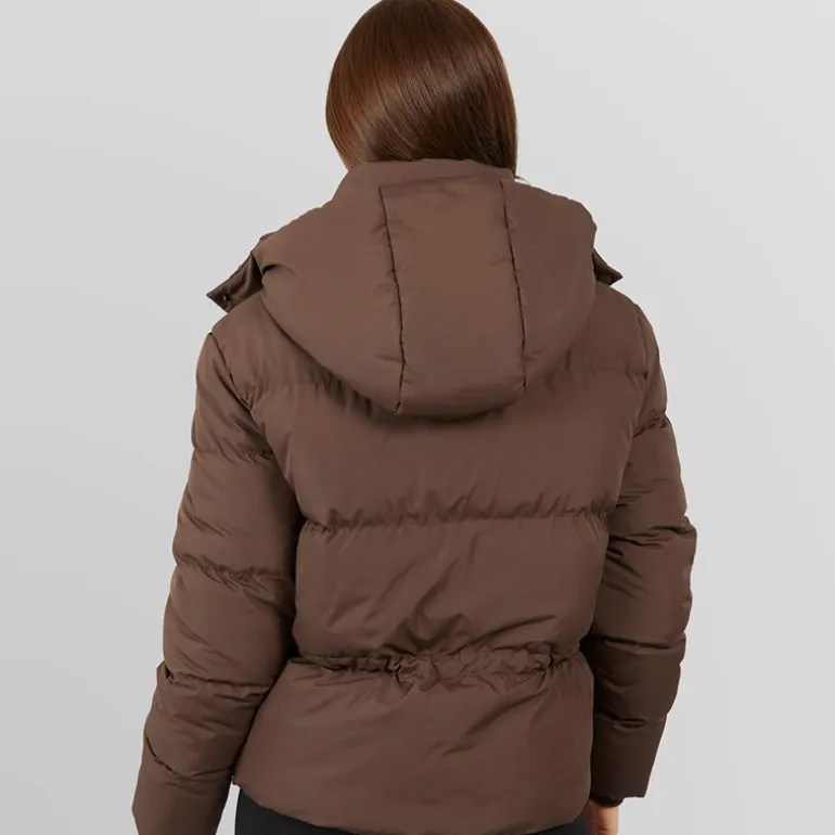 Closure London Damen verstellbarer Bund Puffer Kaffee