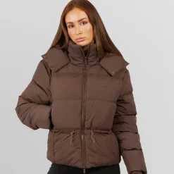 Closure London Damen verstellbarer Bund Puffer Kaffee