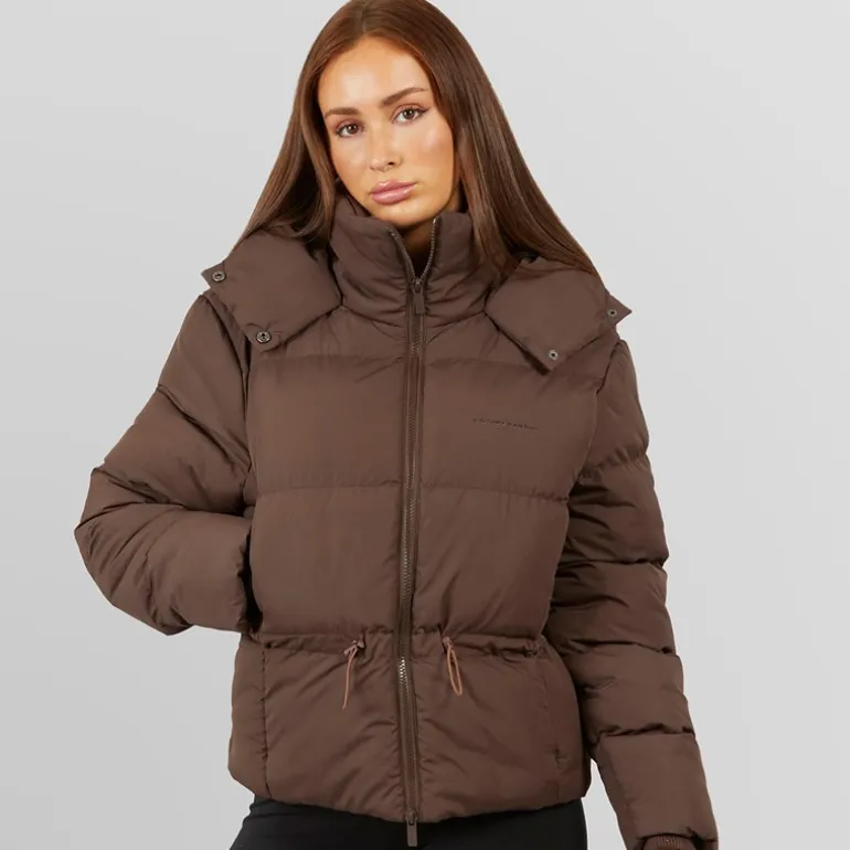 Closure London Damen verstellbarer Bund Puffer Kaffee