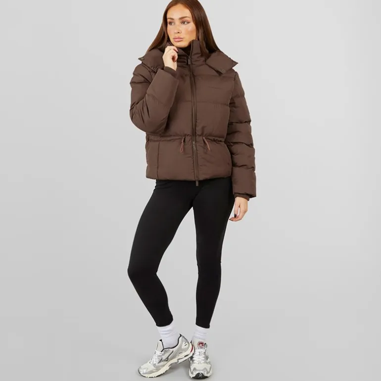 Closure London Damen verstellbarer Bund Puffer Kaffee