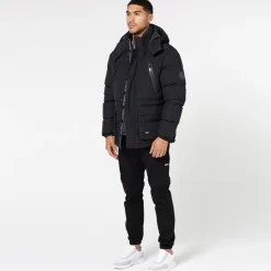 Closure London Herren Langarm Expedition Jacke Schwarz