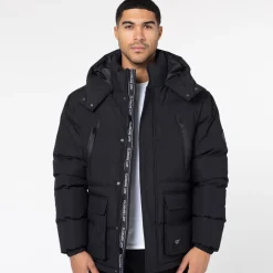 Closure London Herren Langarm Expedition Jacke Schwarz