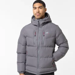 Closure London Herren Tech Logo Puffer Jacke Anthrazit