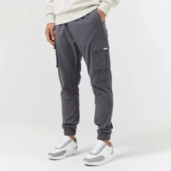 Closure London Hoodie und Cargohose Herren in Stein/Anthrazit