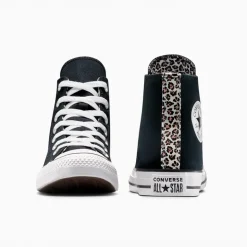 Converse Chuck Taylor All Star Hi Leopard Sneaker Schwarz/Coastal Dune/Egret