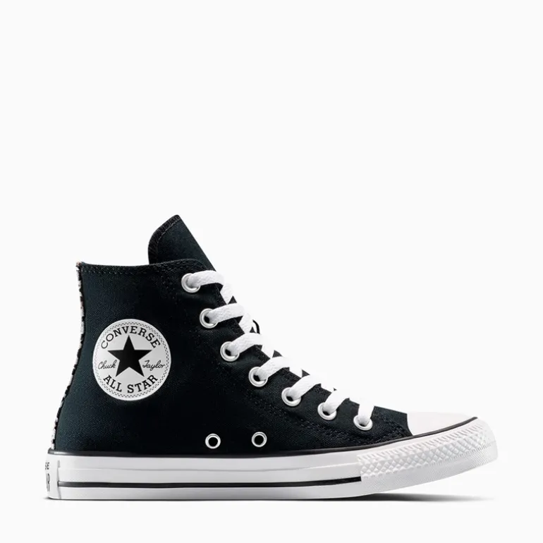 Converse Chuck Taylor All Star Hi Leopard Sneaker Schwarz/Coastal Dune/Egret