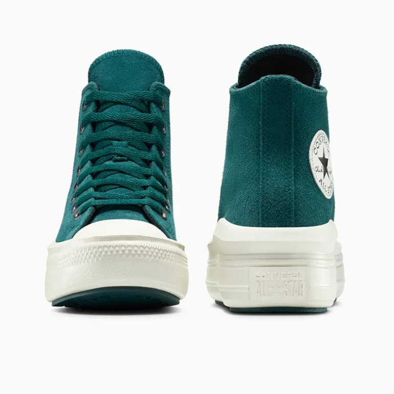 Converse Damen Chuck Taylor All Star Move Plateau Wildleder Turnschuhe Darkly Jaded/Egret/Schwarz