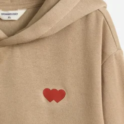 Copenhagen Legacy Herren Kapuzenpullover Herz Druck Khaki
