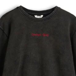 Copenhagen Legacy Herren Vintage Gewaschen Oversized Sweatshirt Dark Grey