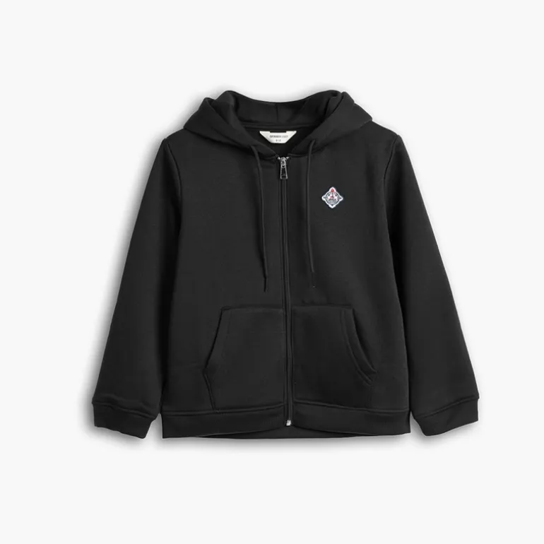Copenhagen Legacy Junge Reißverschluss Hoodie Schwarz