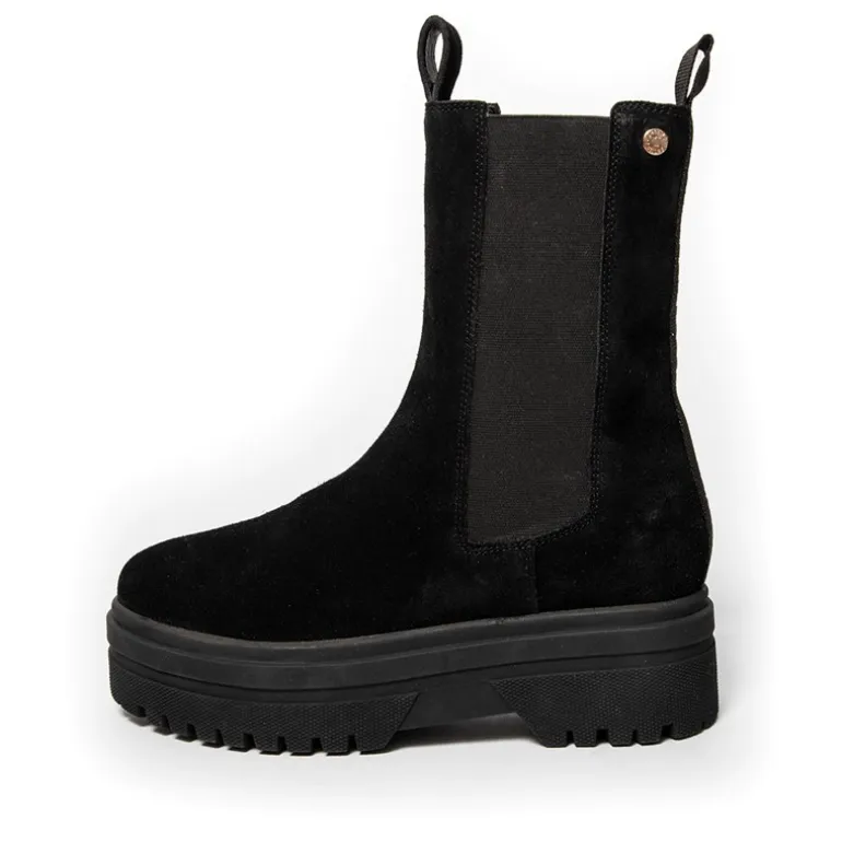 Copenhagen Shoes Damen Going Suede Copenhagen Stiefel 001 Schwarz