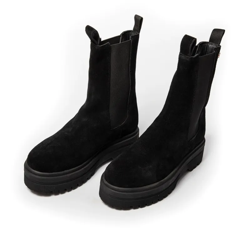 Copenhagen Shoes Damen Going Suede Copenhagen Stiefel 001 Schwarz
