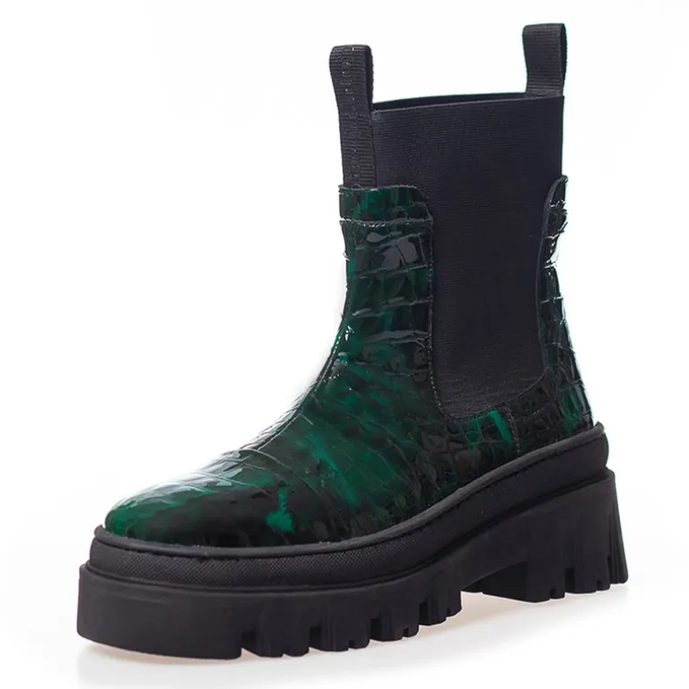 Copenhagen Shoes Damen Keep On Dreaming Stiefel 2244 Dunkelgrün