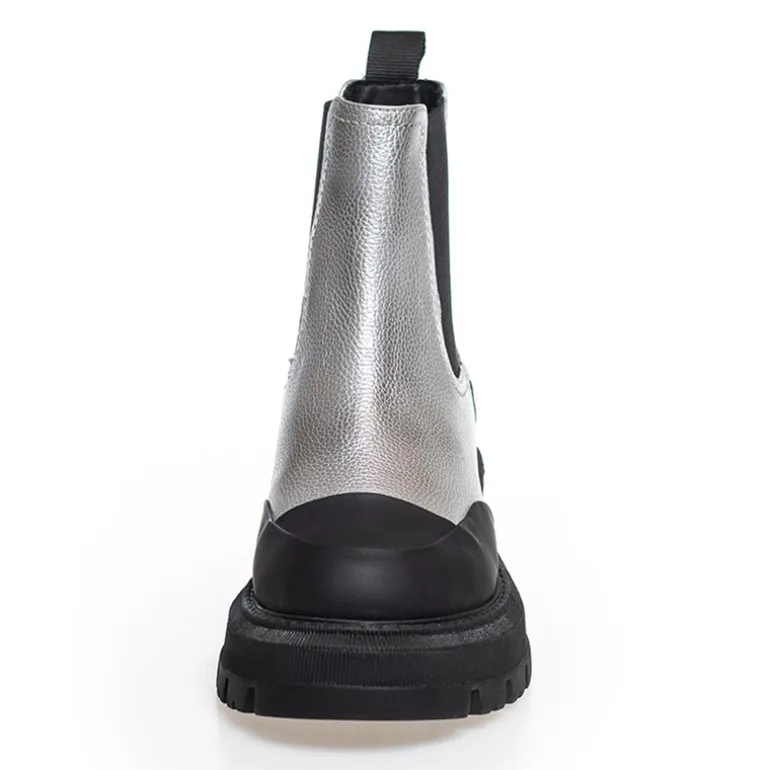 Copenhagen Shoes Damen Sally Mädchen 23 niedrige Stiefel 0050 Silber