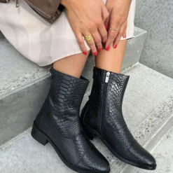 Copenhagen Shoes Damen Schwarze Stiefel 001 Schwarz