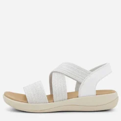 CPH Comfort Damen Chunk Elastische Sandalen Off White Offwhite