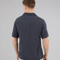 C.R.C. Herren Beeren Hemd Black Stripe