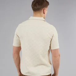 C.R.C. Herren Beerenstruktur Hemd Off White Offwhite