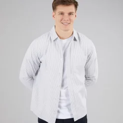 C.R.C. Herren Mosh Oxford Hemd Olive/Weiss