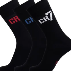 CR7 Kinder Socken Drei Schwarz