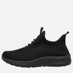 Crosshatch Damen Antioch Turnschuhe Black Mono