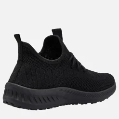 Crosshatch Damen Antioch Turnschuhe Black Mono