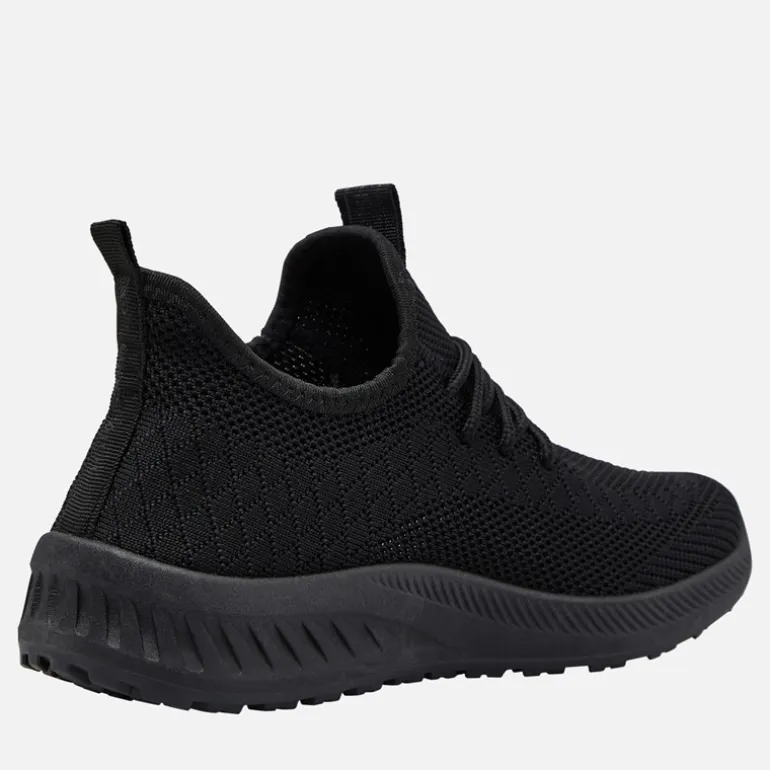 Crosshatch Damen Antioch Turnschuhe Black Mono