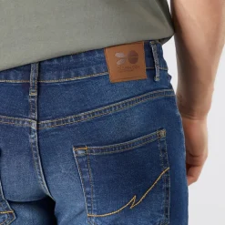 Crosshatch Herren Bandol Jeans Gerade geschnitten Dunkel gewaschen