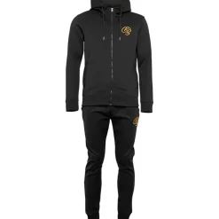 Crosshatch Herren Bradleys Jogginganzug Schwarz
