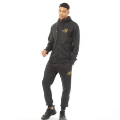 Crosshatch Herren Bradleys Jogginganzug Schwarz