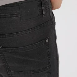 Crosshatch Herren Buraca Jeans in Slim Passform Verwaschenes Schwarz