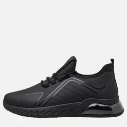 Crosshatch Herren Clarington Sneaker Black Mono
