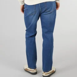 Crosshatch Herren Dalesman Relaxed Fit Jeans Mittelblau