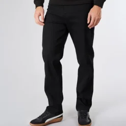 Crosshatch Herren Dalesman Relaxed Fit Jeans Black Wash
