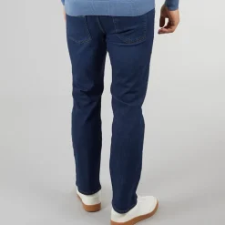 Crosshatch Herren Draker Gerade Jeans Dunkel Wasch