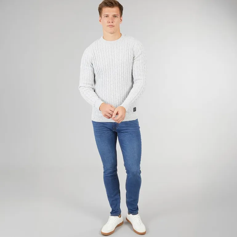 Crosshatch Herren Durtan Slim Fit Jeans Mittlere Waschung