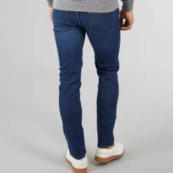 Crosshatch Herren Durtan Slim Fit Jeans Dunkel Wasch