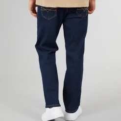 Crosshatch Herren Jeans Relaxed Fit Raw