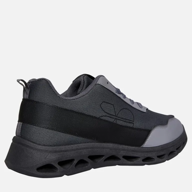 Crosshatch Herren Jesmond Sneaker Grau/Schwarz