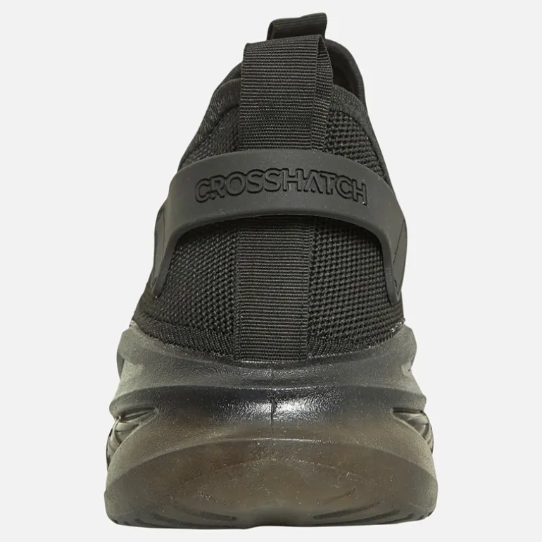 Crosshatch Herren Nantycaws Sneaker Schwarz