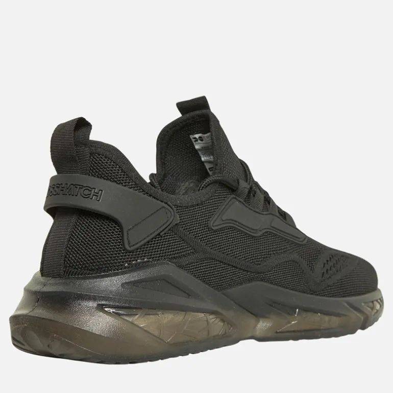 Crosshatch Herren Nantycaws Sneaker Schwarz