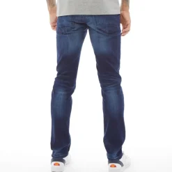 Crosshatch Herren New Svelte Skinny Jeans Dunkelblau