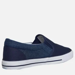 Crosshatch Herren Ramp Slip On Segeltuch Sneaker Navy/Dark Chambray