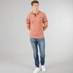 Crosshatch Herren Slim Fit Jeans Stonewash
