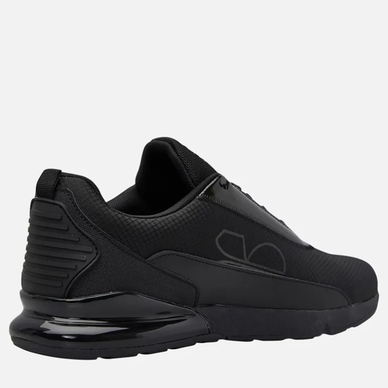 Crosshatch Herren Smitlay II Turnschuhe Black Mono