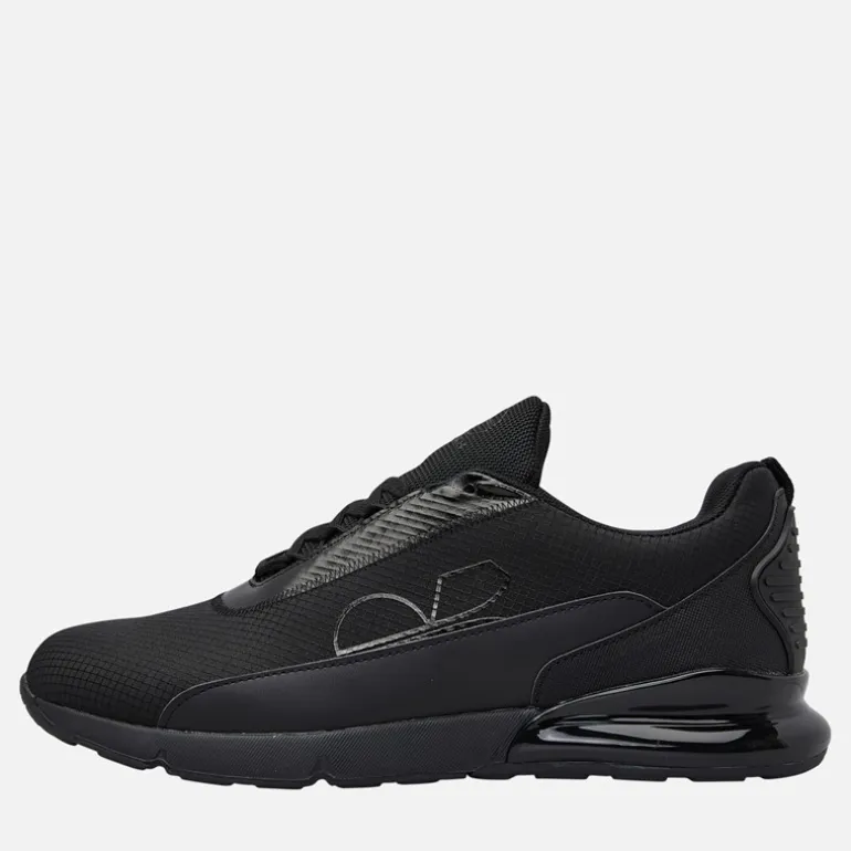 Crosshatch Herren Smitlay II Turnschuhe Black Mono