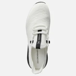 Crosshatch Herren Smitlay Sneaker Weiß/Schwarz